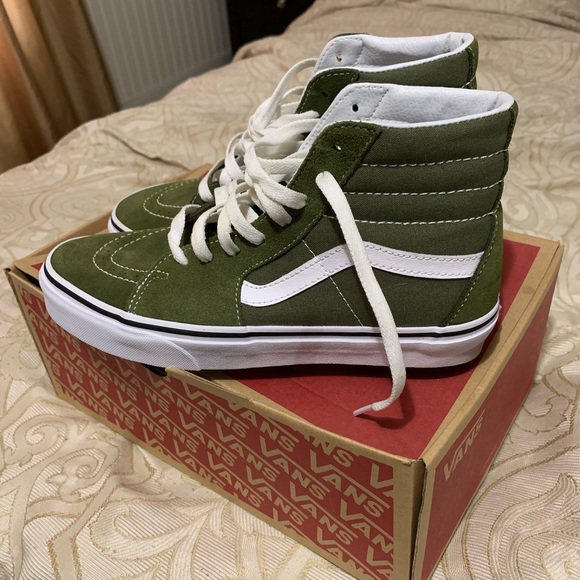 vans sk8 hi winter moss